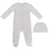Kipp Cloud Nine Terry Romper + Hat Set Pink