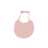 Bebe Organic Sky Bib Dusty Rose Squares