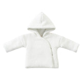 Kipp 3057 White Textured Knit Jacket & Hat Set