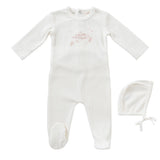 Kipp 3111 Carousel Romper & Bonnet Pink