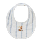 Kipp 3121 Stripe Teddy Bib blue