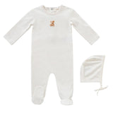 Kipp 3121 Teddy Romper & Bonnet Pink