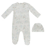 Kipp 3129 Nestling Romper & Hat Blue