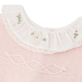 Tartine et Chocolat Premier Cachemire Embroidered Rose 2Pc