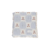 Bebe Organic Blanket Teddy Bear Patchwork