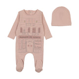 Bee & Dee HTSCP Creme Pink Toy Shop Footie & Hat