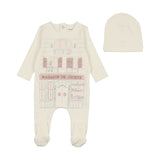 Bee & Dee HTSIG Ivory Girls Toy Shop Footie & Hat