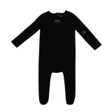 Mini Label Embroidered Keys Footie Black/Boys