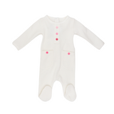 Coton Pompom 2250 Colorfull Buttons Girls Footie