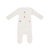 Coton Pompom 2250 Colorfull Buttons Boys Footie