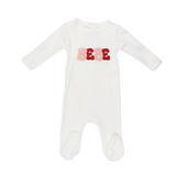 Coton Pompom 2460 Ivory Girls Bebe Footie
