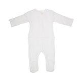 Latte Treccia Design White Onesie