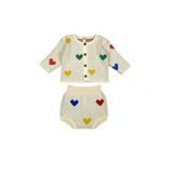 Bayiri Multicolor Lovely Cardigan & Bloomer Set