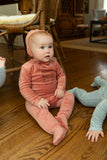 Bee & Dee HVWDR Dark Rose Window Footie & Hat