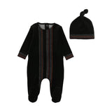 Bee & Dee HCSBB Black Boy Color Stitch Footie & Hat