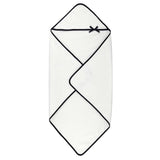 Stephen Baby Hooded towel-White with bow