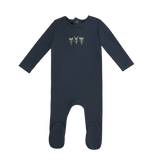 Mini Label Dancing Bunnies Footie Denim/Boys