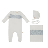 Citrine SS24 Lace Embroidery White/Blue
