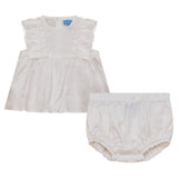 Pompomme Shoulder Frill Set White