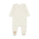 Mon Tresor 60U1 Nature's Print Footie Ivory/Taupe