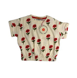 Babyface Red Floral Girls T-shirt Short sleeve