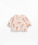Play Up 11351 Girls printed jersey jacquard sweater