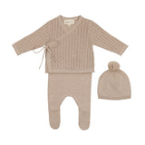 Mema Knits M32 Pointelle Oatmeal