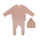 Mema Knits M32 Pointelle Pale Pink