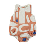 Babyclic SS24 Geo Terracotta Romper