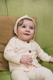 Bayiri Milk Knitted 2Pc & Bonnet Set