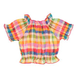 Nanan 24463 Garden Checkered Croptop