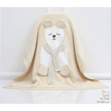 Thick Polar Bear Blanket, Special Design, Perfect Gift: Ivory