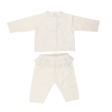 Tartine Et Chocolat Cashmere Cardigan Set Ivory