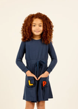 Little Parni Navy LP Pocket Dress