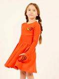 Little Parni Orange LP Pocket Dress