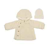 Mema Knits M119 Sherpa Jacket & Hat Cream