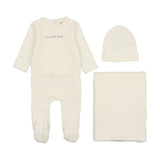 Mema Knits M134 Little and Loved 3Pc Winter White