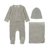 Mema Knits M134 Little and Loved 3Pc Powder Blue