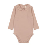 Mema Knits M102 Dusty Pink Solid Girls Onesie