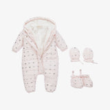 Michael Kors Rose Baby Snowsuit With MK Logo