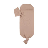 Peluche Bebe Embossed Cocoon With Bonnet Rose