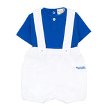 Nanan 24236 Teddy Romper White/Blue