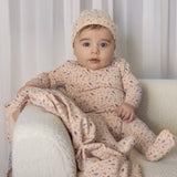 Mini Label Girls Printed Willow Footie and Hat